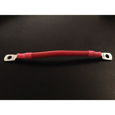 Cordon de batterie, 16mm2, 50cm, cosse M8, rouge