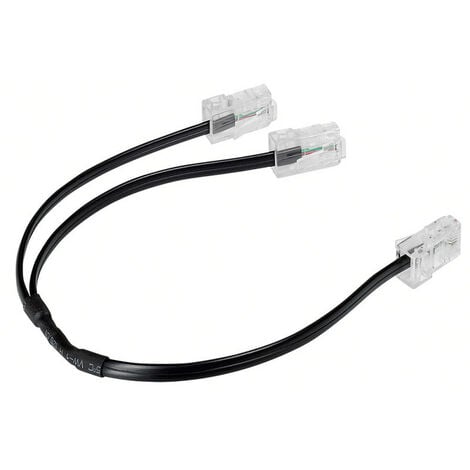 Cordon de brassage double RJ45 téléphone pour réseau multimédia 30cm (413202)
