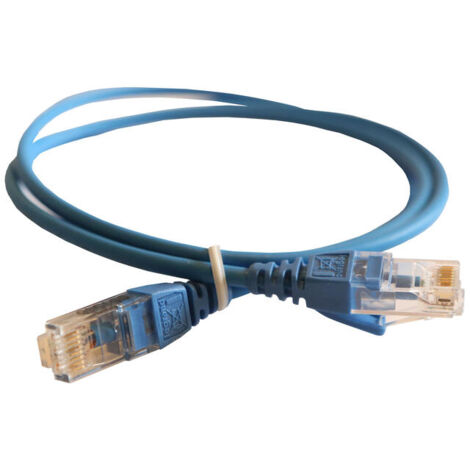 Cordon de brassage et utilisateurs RJ45 LCS³ catégorie 6 HD U/UTP écranté 100ohms 1m LSOH bleu LEGRAND 051546