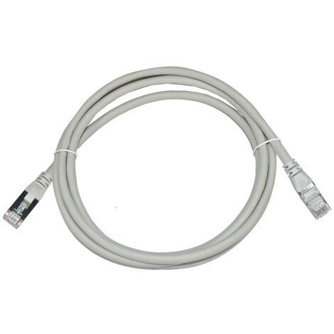 Cordon de brassage gris 4 paires RJ45 FTP PVC Cat.6 longueur 3 m - ID CABLES