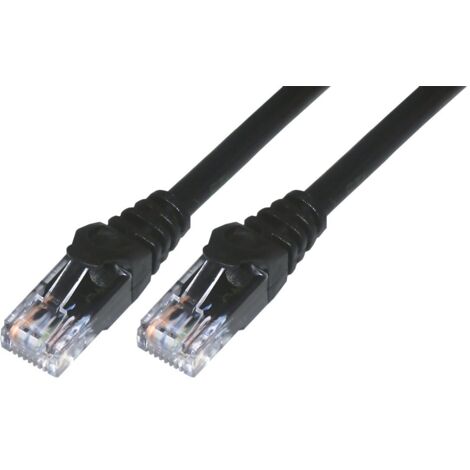Cordon de brassage RJ45 CAT 6 U/UTP - 3m Noir