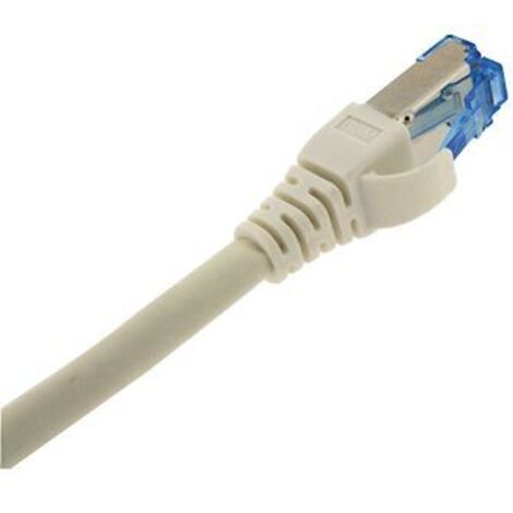 cordon de brassage - rj45 - cat6a - s/ftp - lsoh - 30 cm - blanc - gigamédia cat6as03mwh