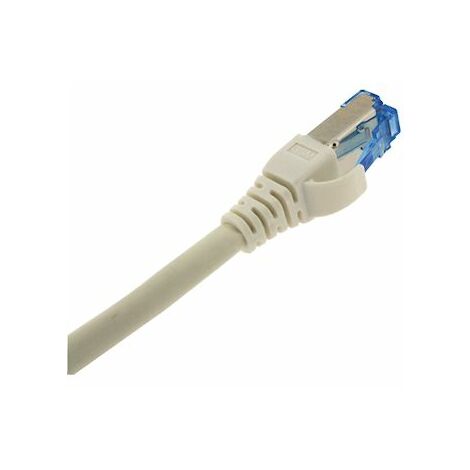 cordon de brassage - rj45 - cat6a - s/ftp - lsoh - 5 mètres - blanc - gigamédia cat6as5mwh