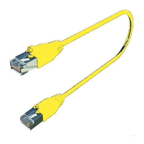 cordon de brassage rj45 catégorie 6 sftp longueur 1 mètre jaune