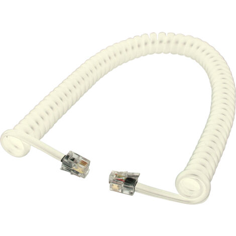 Cordon de combiné M/M RJ9 ivoire L'EBENOID 032770