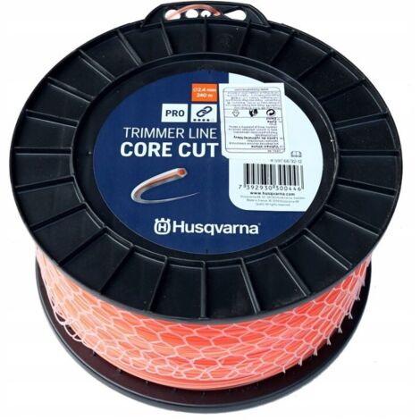 Cordon de coupe pour tronçonneuses et débroussailleuses Husqvarna CORECUT 2,4x240m ORIGINAL 
