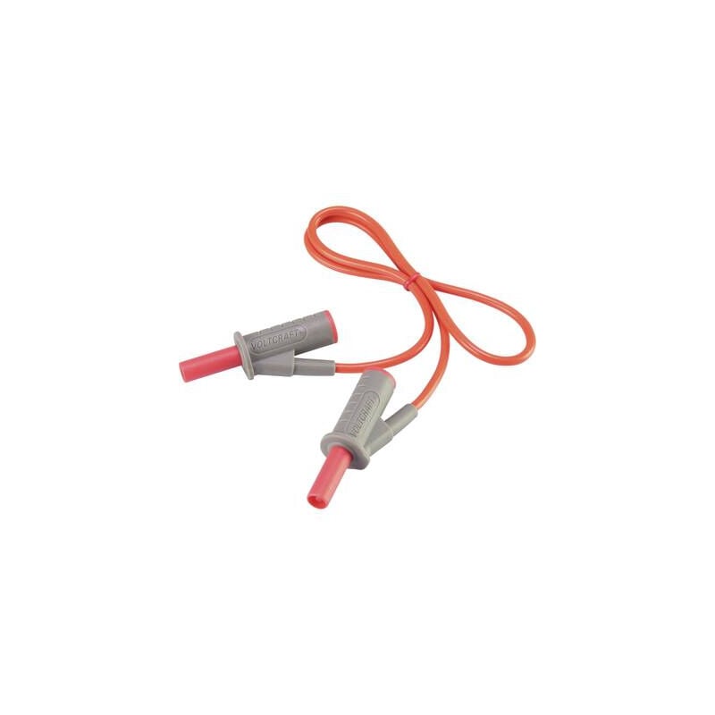 Cordon De Mesure De Sécurité[banane Mâle 4 Mm -Banane Mâle 4 Mm ] Ultra Flexibles 0.50 M,rouge,msb-501 10 A Voltcraft Vc-8063400