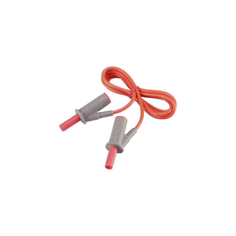Voltcraft - cordon de mesure de sécurité[banane mâle 4 mm -banane mâle 4 mm ] ultra flexibles 1.00 M,ROUGE,MSB-501 10 a VC-8063425
