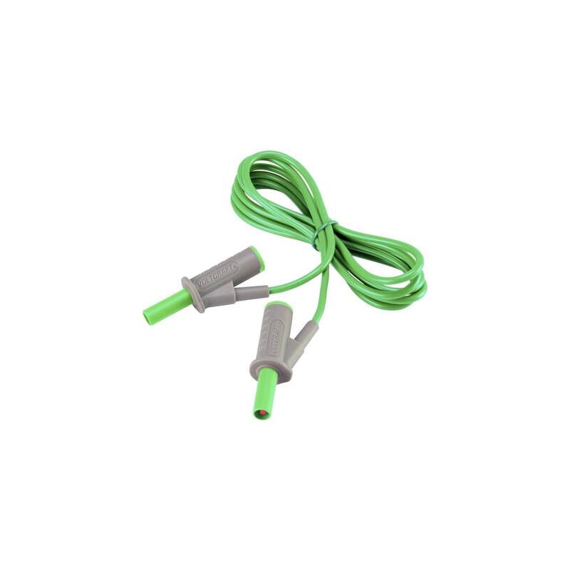 Voltcraft - cordon de mesure de sécurité[banane mâle 4 mm -banane mâle 4 mm ] ultra flexibles 1.50 M,VERT,MSB-501 10 a VC-8063520