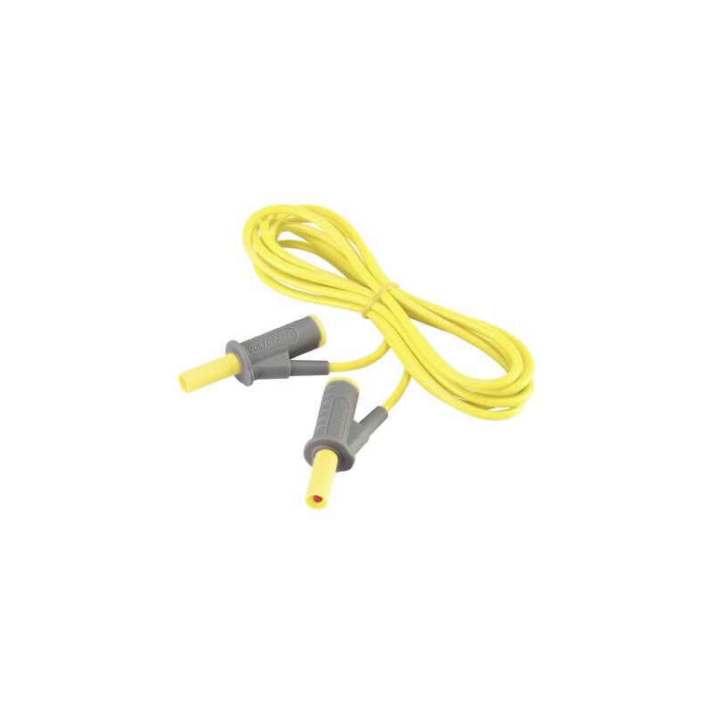 Cordon De Mesure De Sécurité[banane Mâle 4 Mm -Banane Mâle 4 Mm ] Ultra Flexibles 2.00 M,jaune,msb-501 10 A Voltcraft Vc-8063480