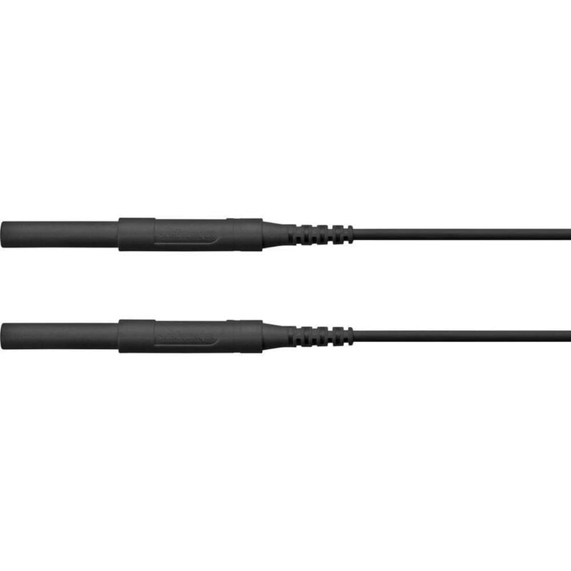 Schützinger - hspl 8568 / AWG16 / 50 / sw Cordon de mesure de sécurité mâle 4 mm mâle 4 mm noir 1 pc(s)