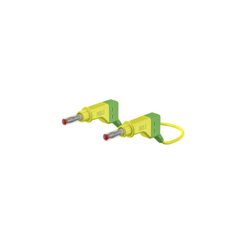 Stäubli - XZG425/SIL Cordon de mesure de sécurité Banane mâle 4 mm Banane mâle 4 mm 2.00 m vert, jaune 1 pc(s) Y630961