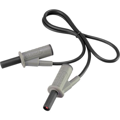 Cordon de mesure de sécurité[Banane mâle 4 mm -Banane mâle 4 mm ] Ultra flexibles 0.50 mnoirMSB-50