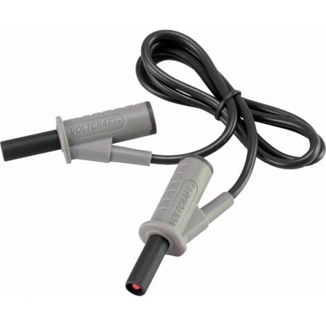 CORDON DE MESURE DE SÉCURITÉ[BANANE MÂLE 4 MM -BANANE MÂLE 4 MM ] ULTRA FLEXIBLES 0.75 M,NOIR,MSB-501 10 A VOLTCRAFT VC-8063445