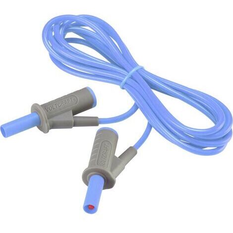 Cordon de mesure de sécurité[Banane mâle 4 mm -Banane mâle 4 mm ] Ultra flexibles 2.00 m,bleu,MSB-501 10 A