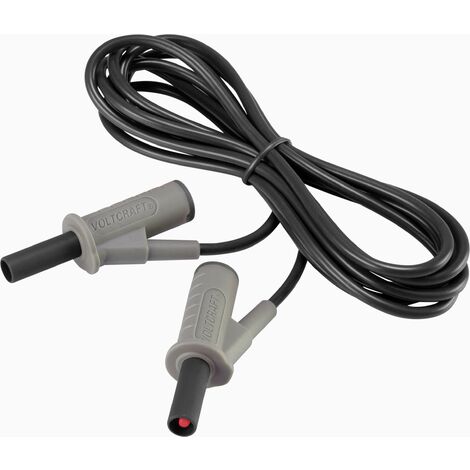 Cordon de mesure de sécurité[Banane mâle 4 mm -Banane mâle 4 mm ] Ultra flexibles 2.00 mnoirMSB-50