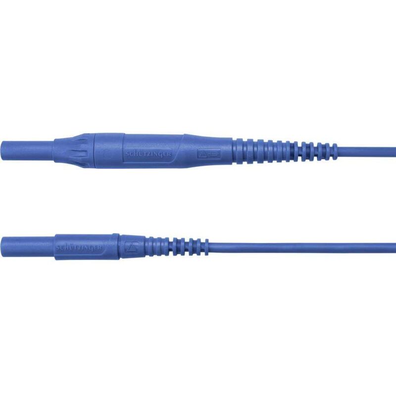 Schützinger - msfk B441 / 1 / 100 / bl Cordon de mesure mâle 4 mm mâle 4 mm bleu 1 pc(s)