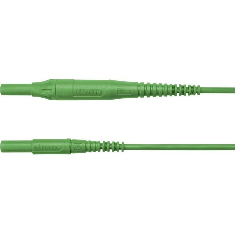 Schützinger MSFK B441 / 1 / 100 / GN Cordon de mesure mâle 4 mm mâle 4 mm vert 1 pc(s)