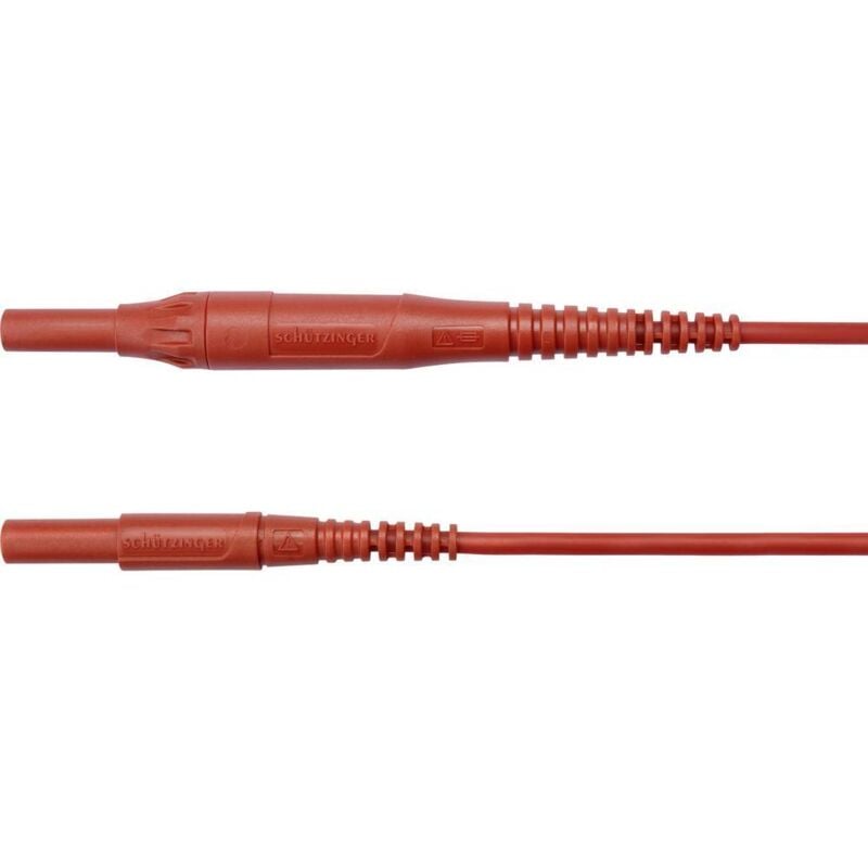 Schützinger MSFK B441 / 1 / 100 / RT Cordon de mesure mâle 4 mm mâle 4 mm rouge 1 pc(s)