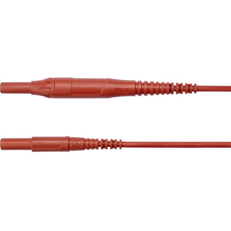 Schützinger - msfk B441 / 1 / 200 / rt Cordon de mesure mâle 4 mm mâle 4 mm rouge 1 pc(s)