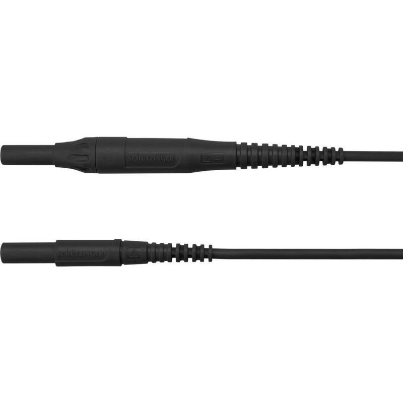 Schützinger - msfk B441 / 1 / 200 / sw Cordon de mesure mâle 4 mm mâle 4 mm 2 m noir 1 pc(s)
