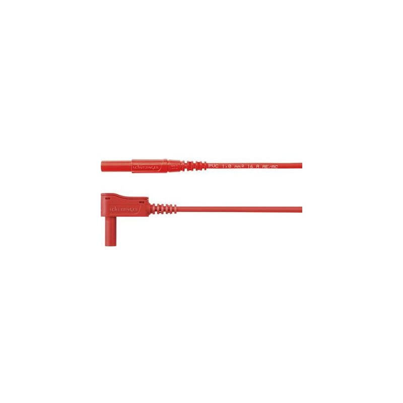 Schützinger - cordon de mesure mswfk A341 1 100 rt [mâle 4 mm - mâle 4 mm] rouge 1 pc(s)