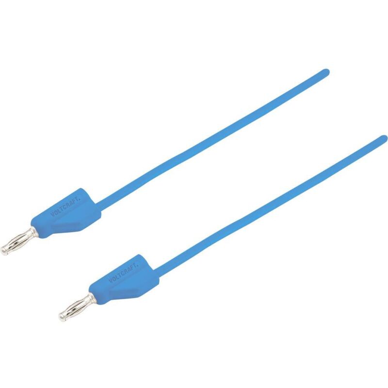 Voltcraft - cordon de mesure MSB-300-0.75-BL bleu 0.75 m 1 pc(s)