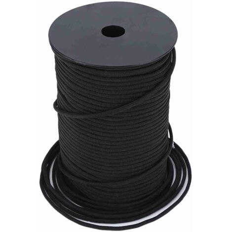 Cordon de parachute réfléchissant 550, 9 brins, 100 m (noir)