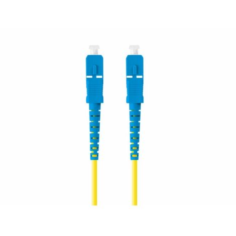 Cordon de raccordement 2m lanberg mono sc/upc-sc/upc simplex fibre g657a1 lszh jaune