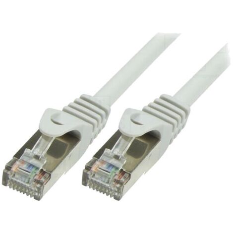 Cordon de raccordement F-UTP Cat.5e gris - 0.25m