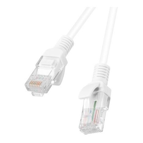 CORDON DE RACCORDEMENT KAT.6 UTP 2 M BIAŁY FLUKE PASSED LANBERG, LOT DE 10