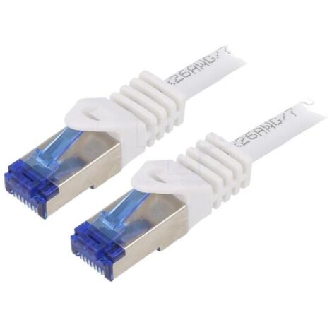 Cordon de raccordement S-FTP Cat.6a blanc - 2m