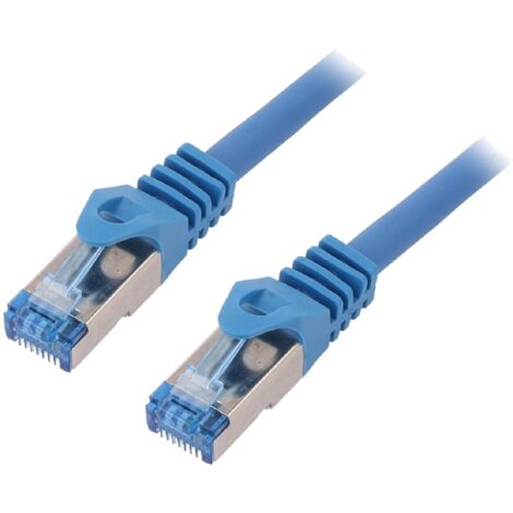 Cordon de raccordement S-FTP Cat.6a bleu - 1.5m