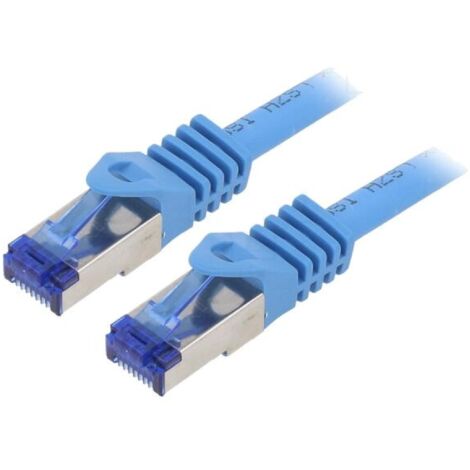 Cordon de raccordement S-FTP Cat.6a bleu - 2m