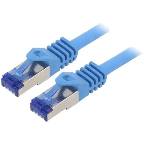 Cordon de raccordement S-FTP Cat.6a bleu - 3m