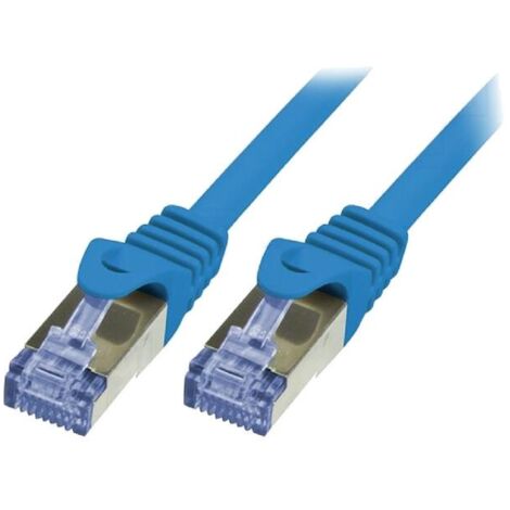 Cordon de raccordement S-FTP Cat.6a bleu - 5m