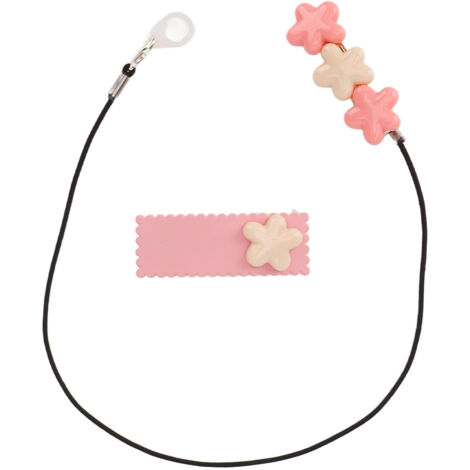 Cordon de Sécurité pour Aides Auditives avec Clip à 3 Fleurs - Accessoire Pratique en Nylon pour le Jardinage, le Sport et les Loisirs