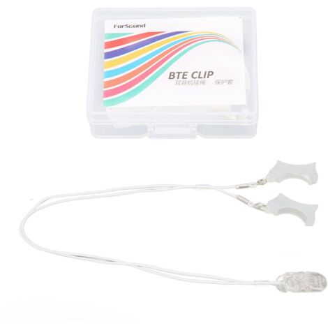 Cordon de Sécurité Transparent pour Aides Auditives BTE A675 - Fixation Portable pour Enfants et Personnes Âgées - Accessoire Binaural Anti-Per