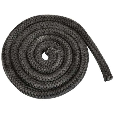Cordon d'étanchéité en fibre de verre pour porte de cheminée, longueur 2,5 m (voir illustration)