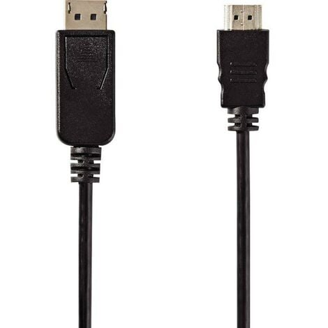 Cordon DisplayPort vers HDMI 2 m - noir
