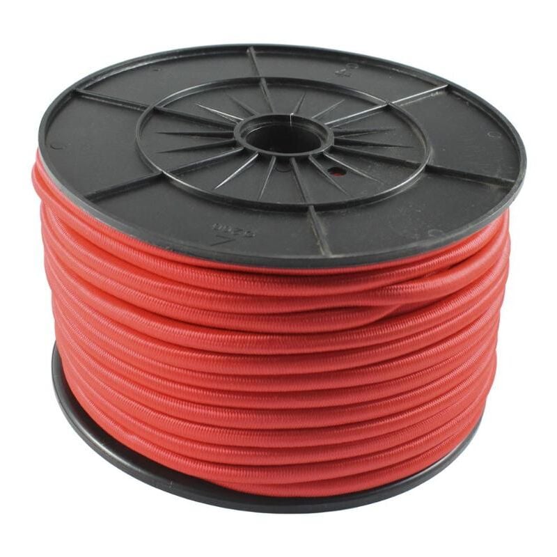 

Wurko - MEGANEI cordon elastico 8 mm rojo rollo 50m