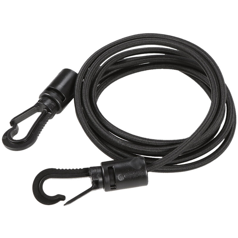 

Cordon elastico elastico de la canoa del kayak del 1.5M 4MM, cordon del choque, cuerda del lazo del gancho,Negro