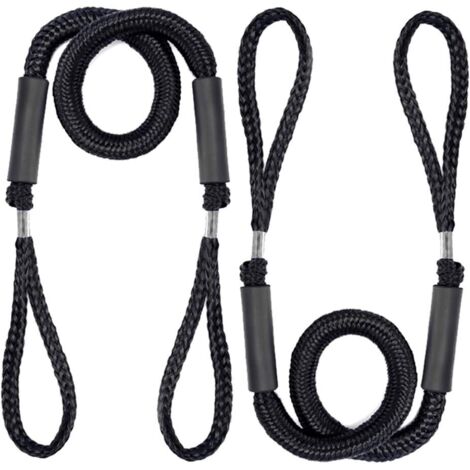 Cordon Elastique Amarre Cordon Bateau Corde d'amarrage Sangle de Mouillage Corde Élastique Amarre pour Bateau Accessoires 2 pièces