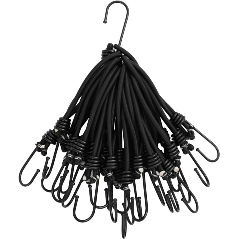 Vidaxl - Cordon élastique avec crochets 25 pcs 17 cm