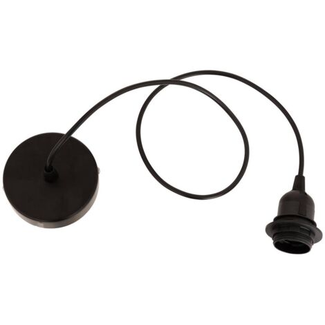 Cordón eléctrico Noe negro H100cm - Atmosphera créateur d'intérieur