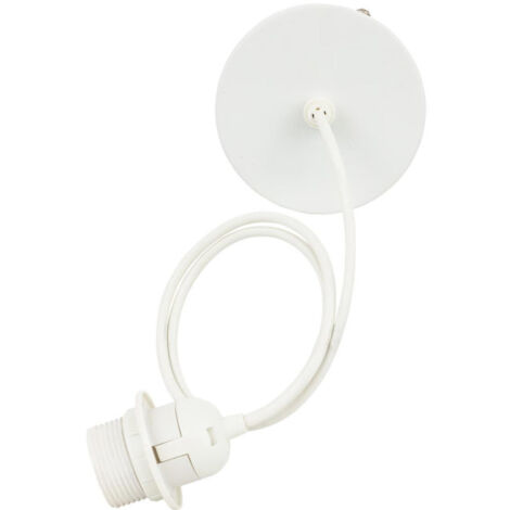 Cordon Electrique Pour Suspension "Métal" 92cm Blanc