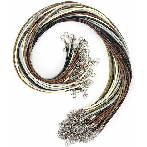 Cordon de fil ciré, 5 mètres, 2.0mm, lanière pour collier, bijoux