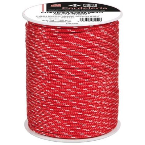 CORDON FANTASIA PES 3MM ROJO - 90 M