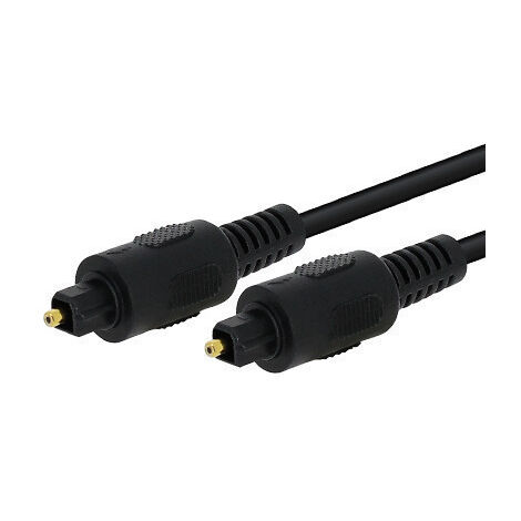 Cordon Fibre optique TOSLINK Mâle / Mâle 1 mètre