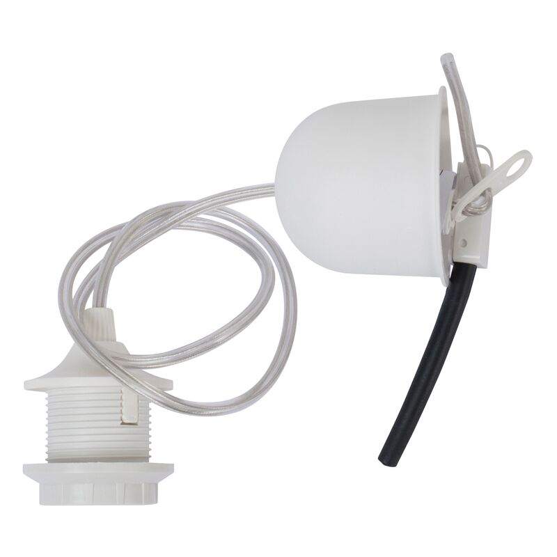 

Cordon électrique 80 cm E27 100 W transparent - transparent